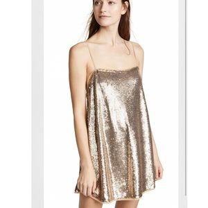 Free people sequin slip dress
